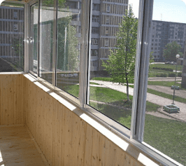 Обшивка балкона в Минске